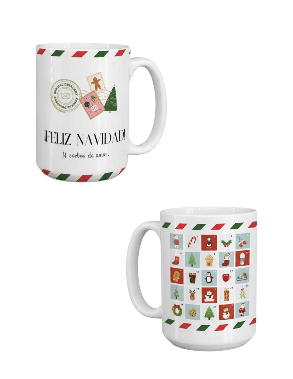 Set de tazas navideñas clásicas Navidad 2 piezas Set de tazas navideñas clásicas Navidad 2 piezas