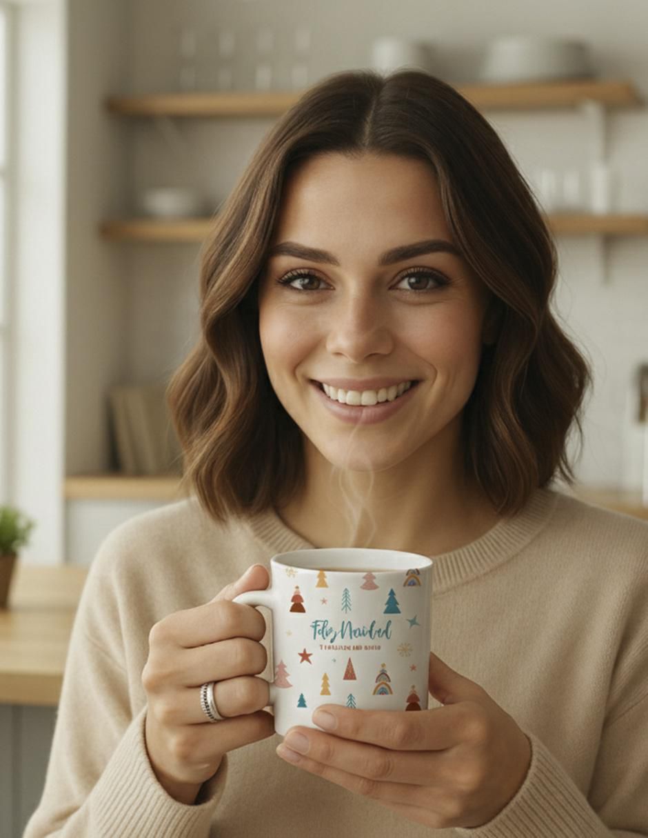 Taza navideña clásica Navidad 4