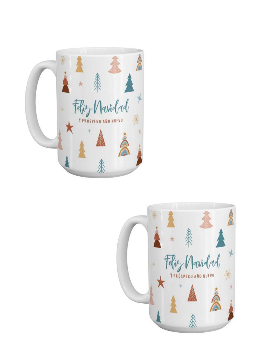 Set de tazas navideñas clásicas Navidad 2 piezas