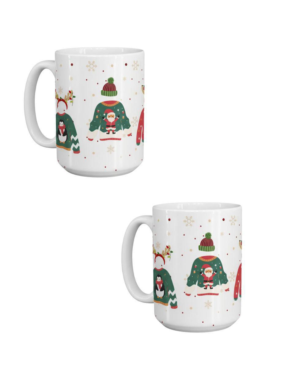 Set de tazas navideñas clásicas Navidad 2 piezas Set de tazas navideñas clásicas Navidad 2 piezas
