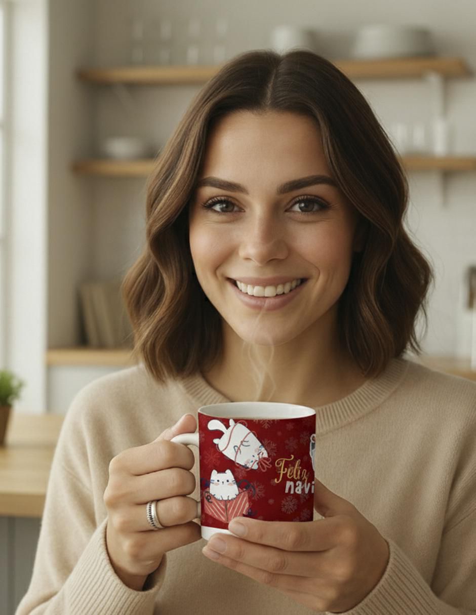 Taza navideña clásica Navidad 3