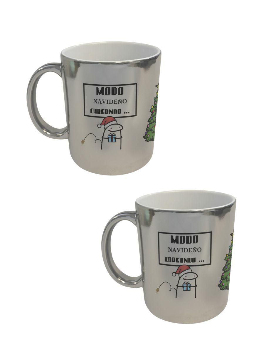 Set de tazas navideñas clásicas Navidad 2 piezas