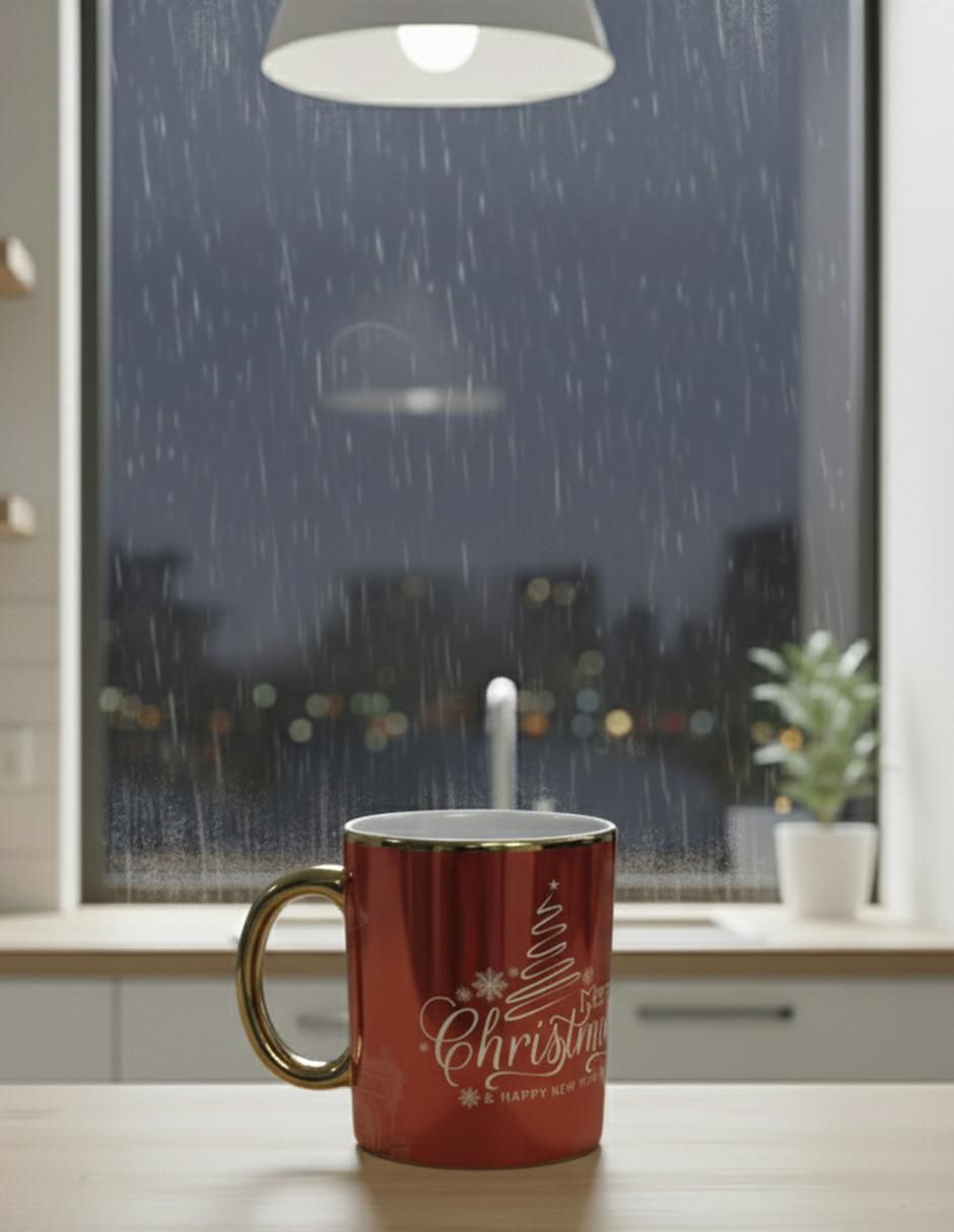 Set de tazas navideñas clásicas Navidad 2 piezas 4