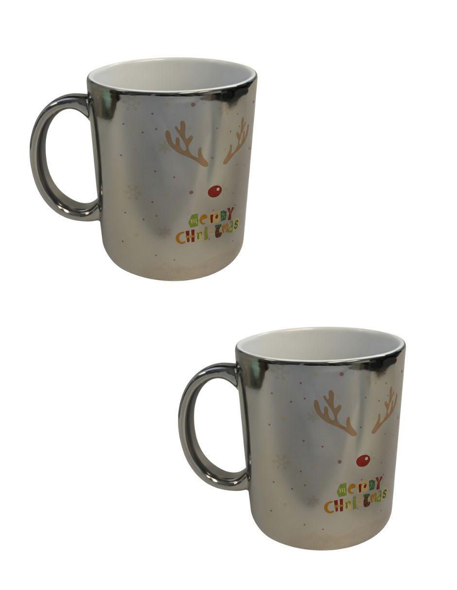 Set de tazas navideñas clásicas Navidad 2 piezas