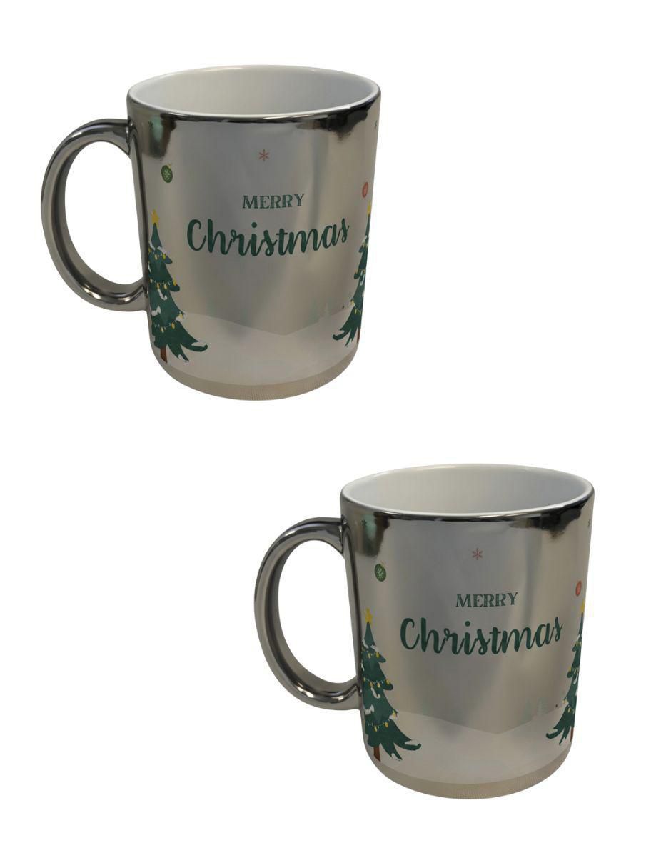 Set de tazas navideñas clásicas Navidad 2 piezas