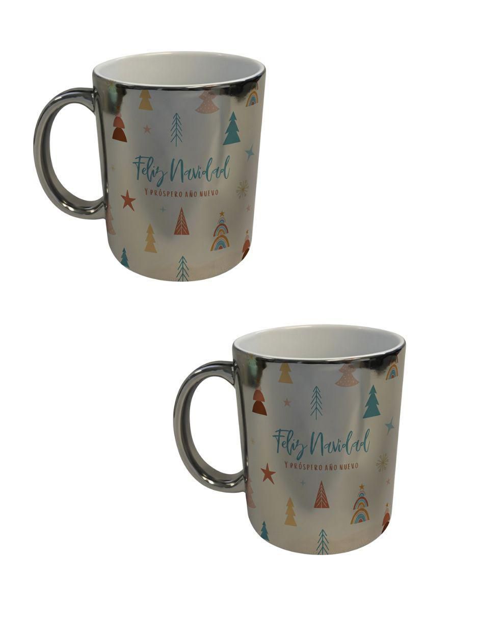 Set de tazas navideñas clásicas Navidad 2 piezas