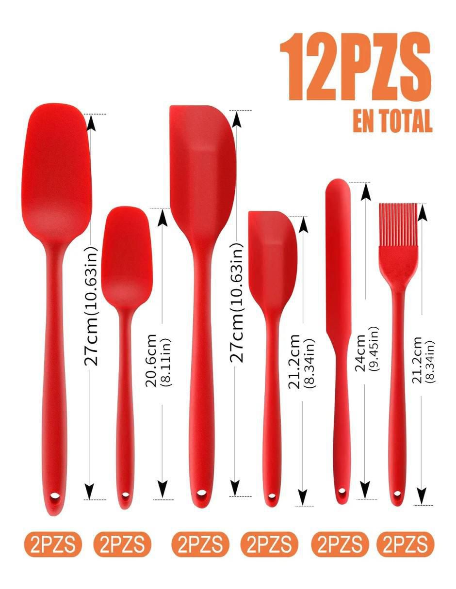 Set espátulas de silicón 6