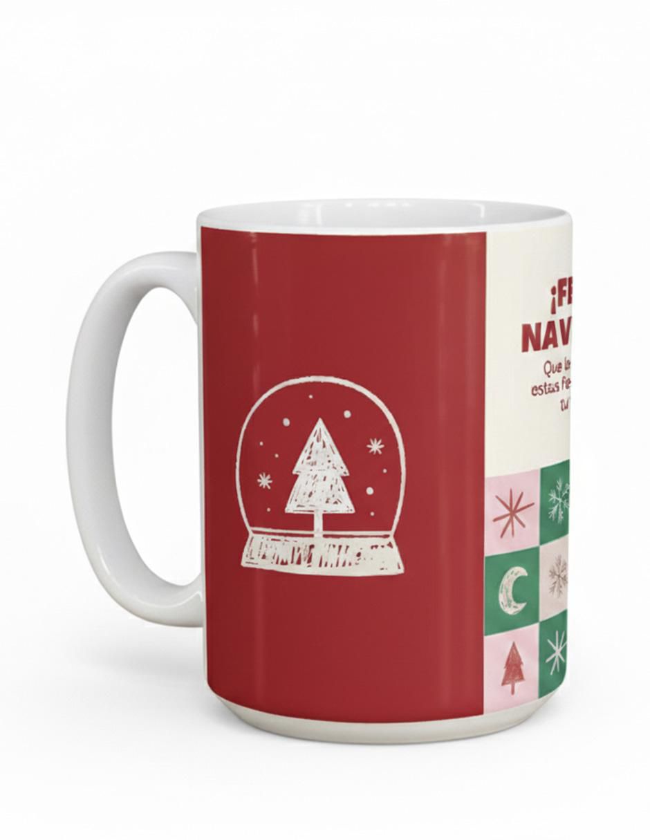 Set de tazas navideñas clásicas Navidad 2 piezas 5