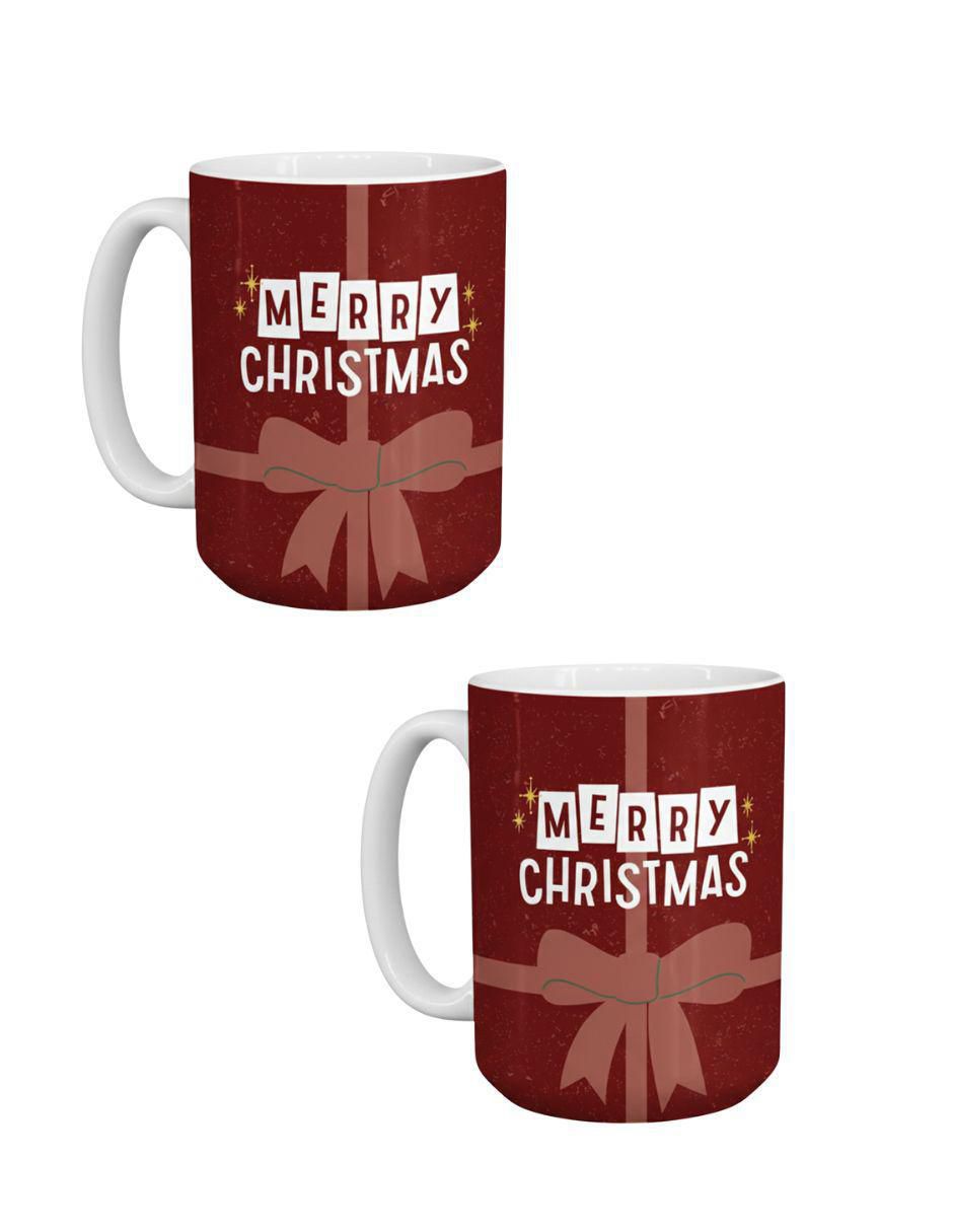 Set de tazas navideñas clásicas Navidad 2 piezas Set de tazas navideñas clásicas Navidad 2 piezas