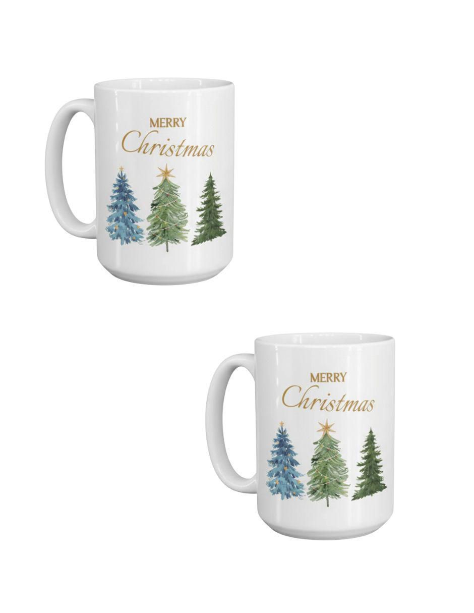 Set de tazas navideñas clásicas Navidad 2 piezas Set de tazas navideñas clásicas Navidad 2 piezas