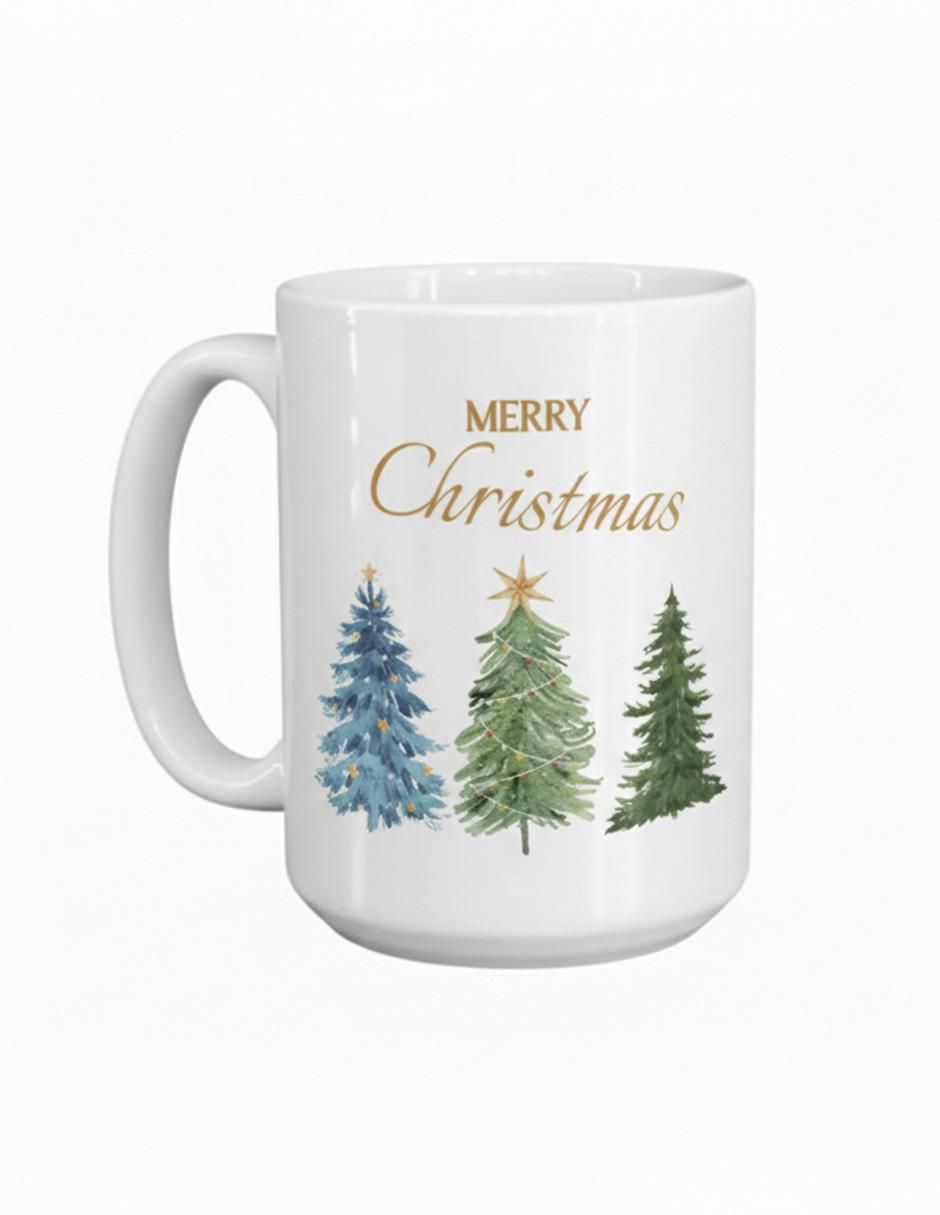Set de tazas navideñas clásicas Navidad 2 piezas 3
