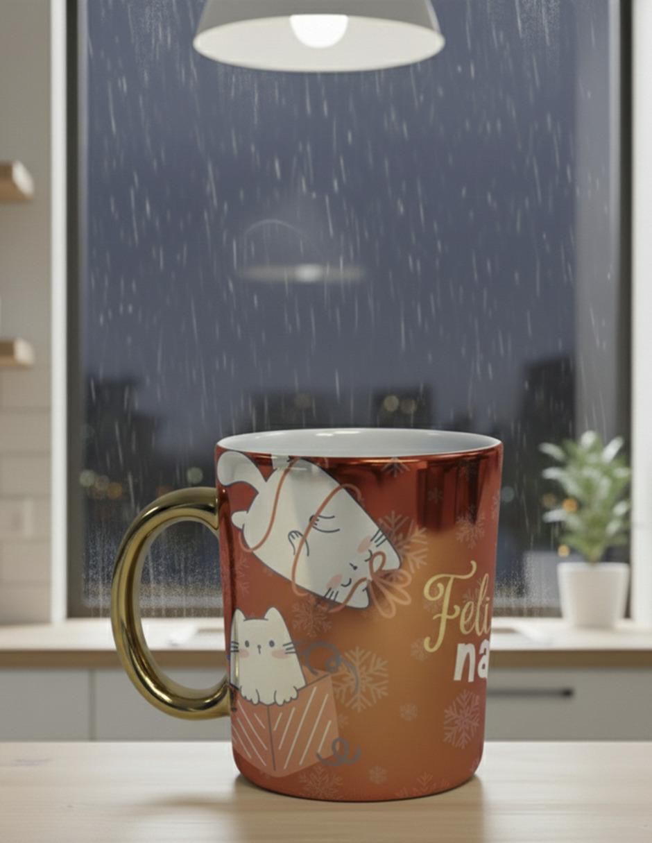 Set de tazas navideñas clásicas Navidad 2 piezas 3