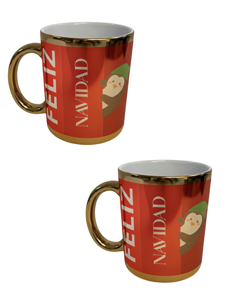 Set de tazas navideñas clásicas Navidad 2 piezas Set de tazas navideñas clásicas Navidad 2 piezas
