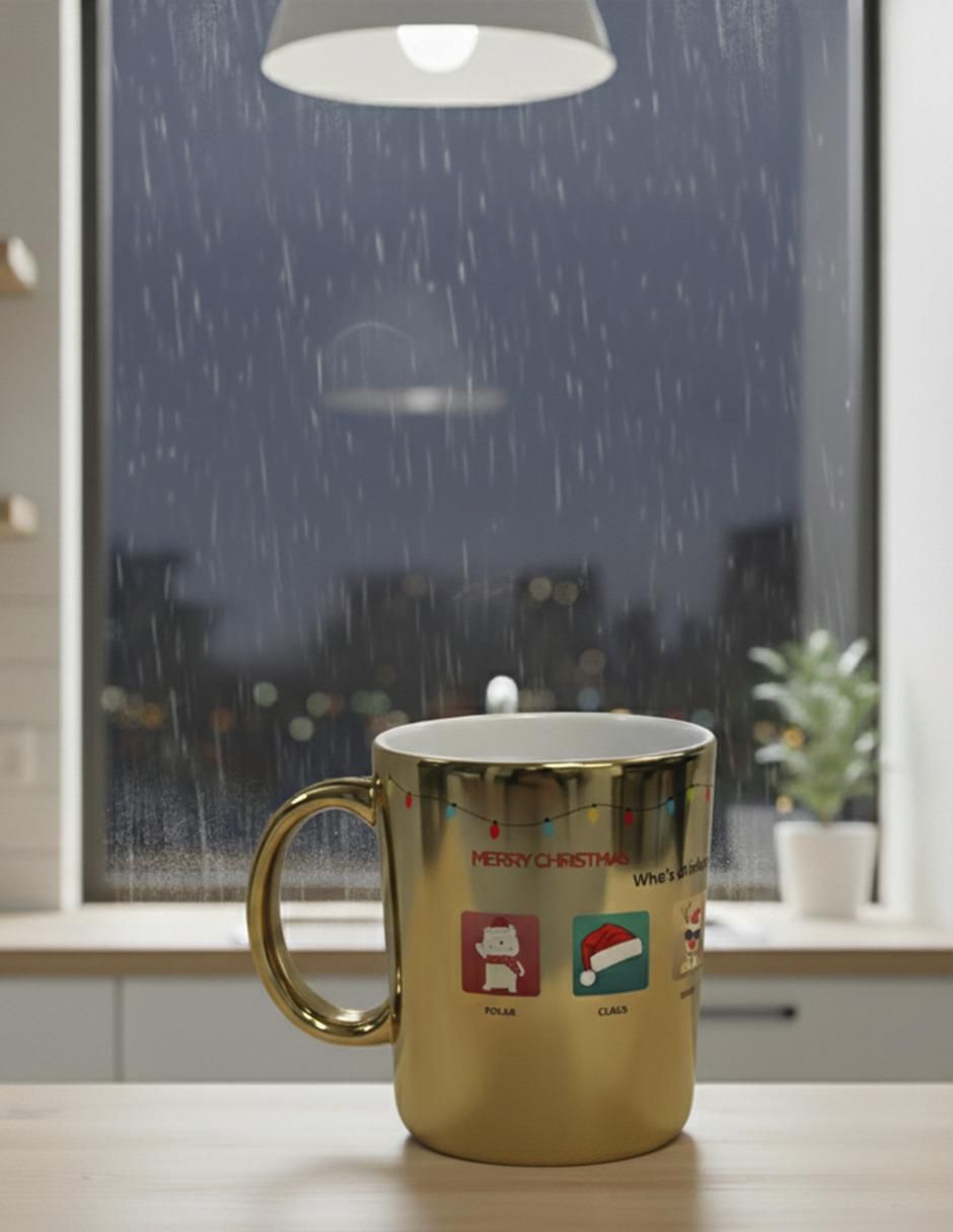 Set de tazas navideñas clásicas Navidad 2 piezas 4