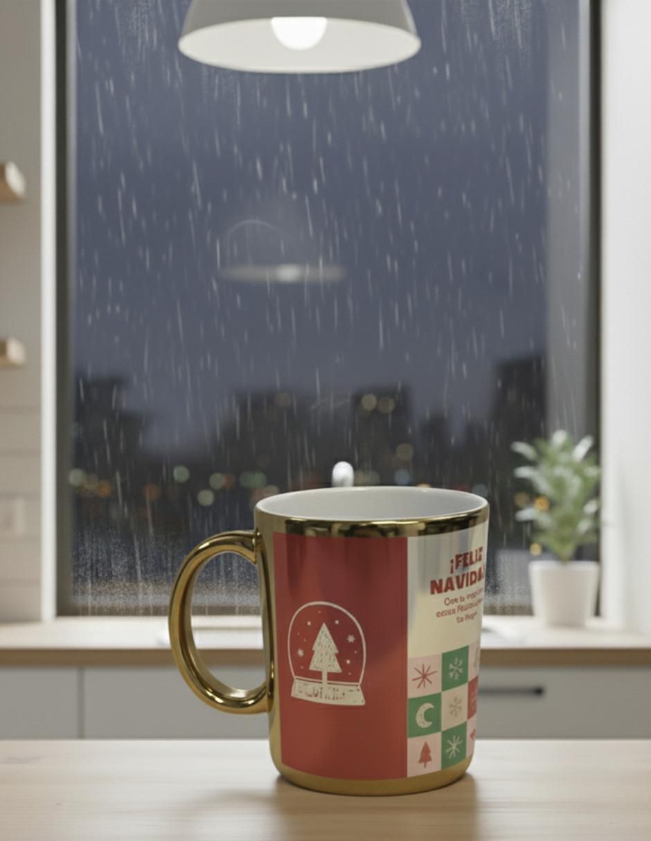 Set de tazas navideñas clásicas Navidad 2 piezas 3