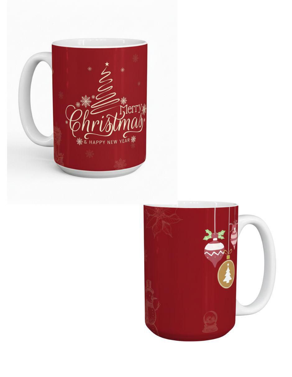 Set de tazas navideñas clásicas Navidad 2 piezas 1