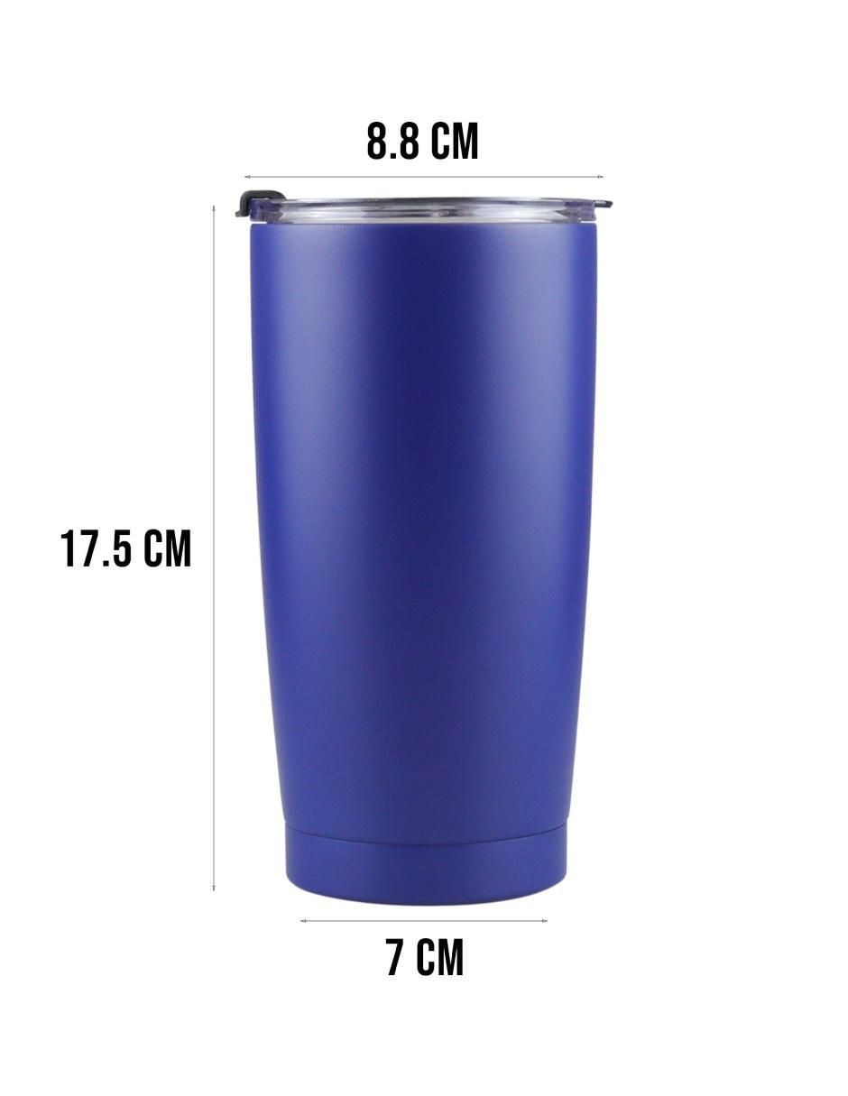 Termo de acero inoxidable con tapa a presión 3