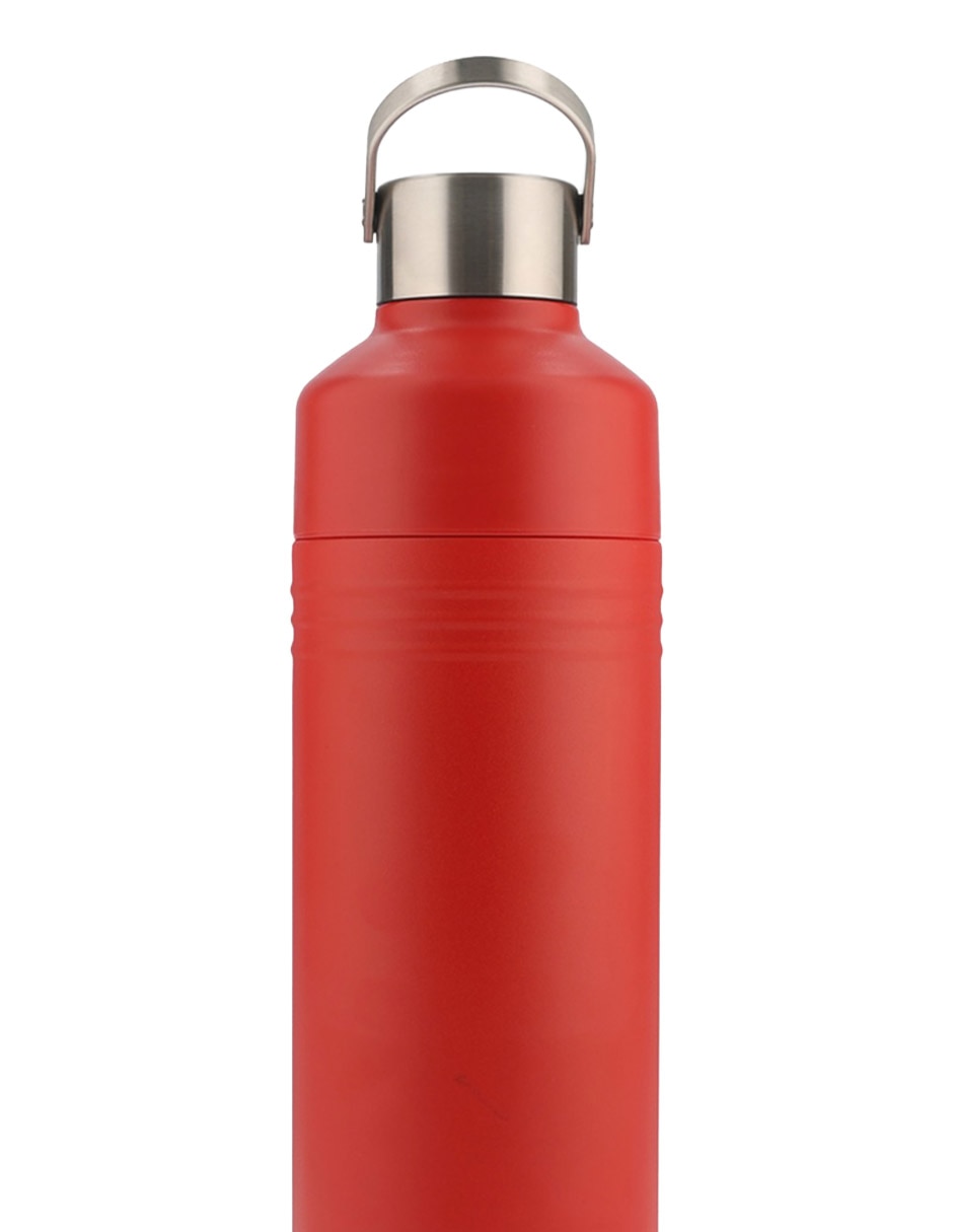 Termo de acero inoxidable con tapa rosca 1 L
