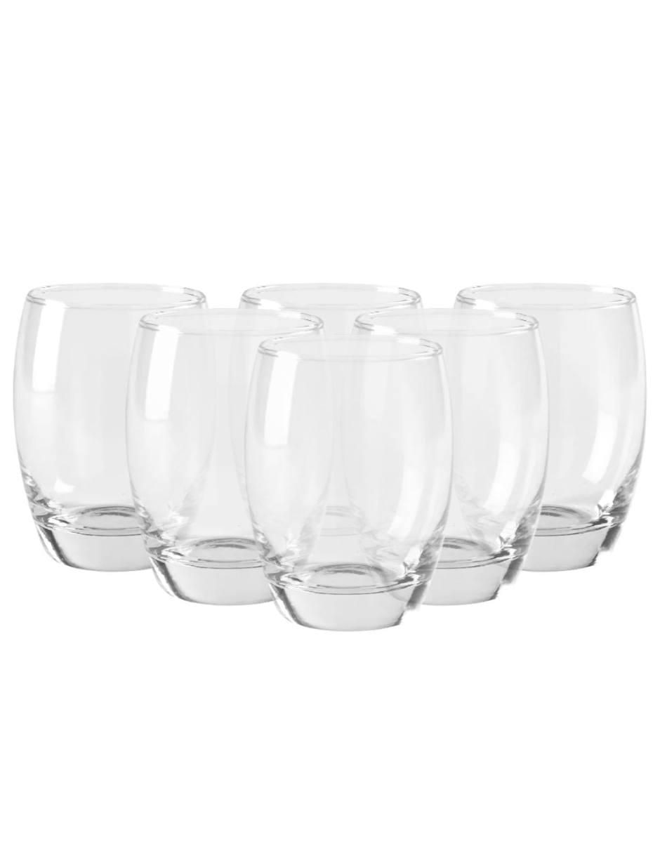 Set de vasos para agua Cristar Dubai de vidrio con 6 piezas