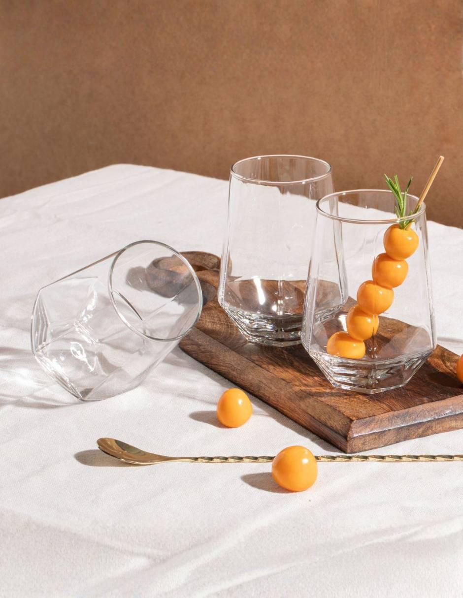 Set de vasos para whisky Rotterdam de vidrio con 6 piezas
