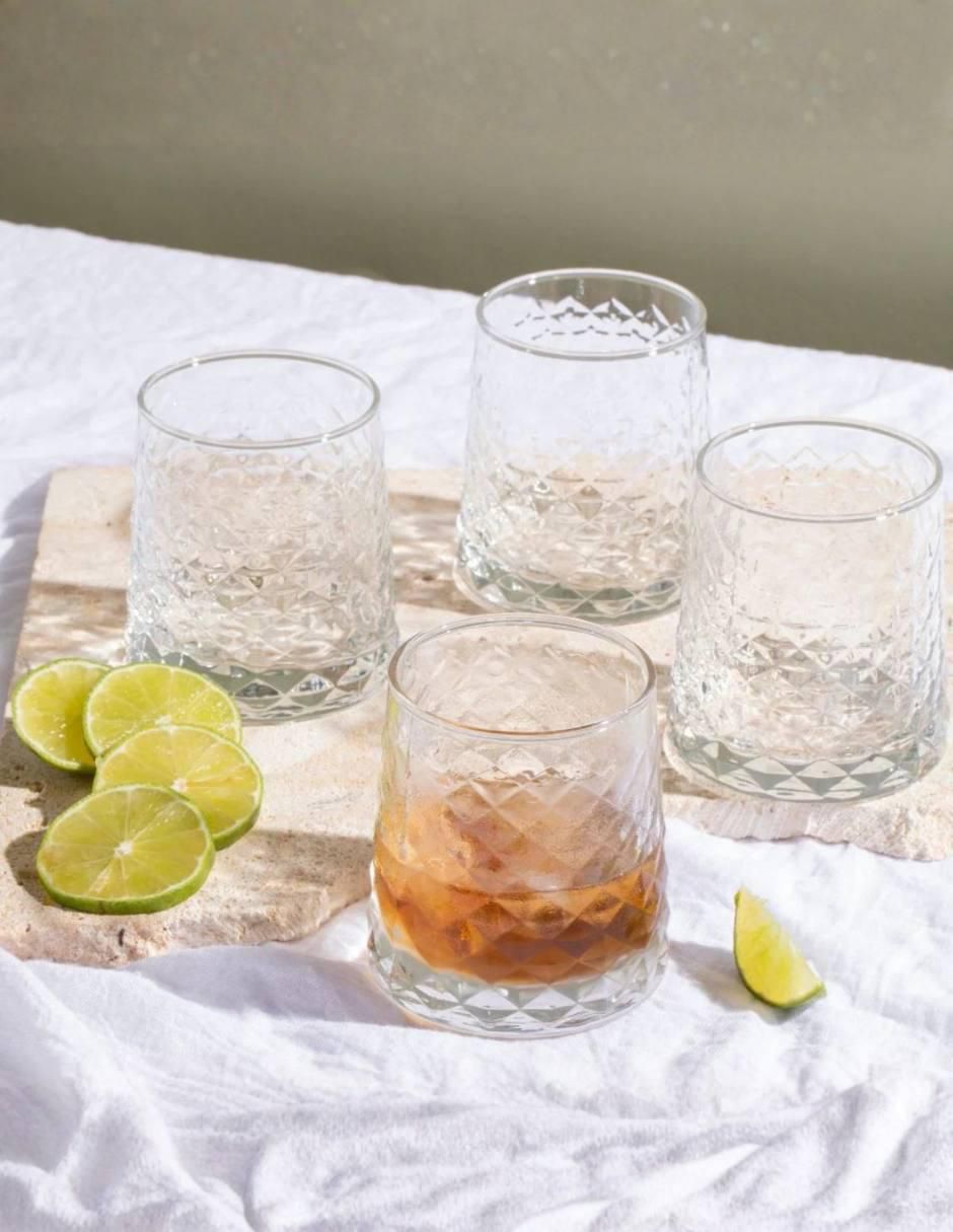 Set de vasos highball Cairo de vidrio con 6 piezas