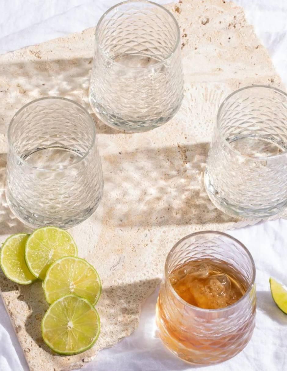 Set de vasos highball Cairo de vidrio con 6 piezas