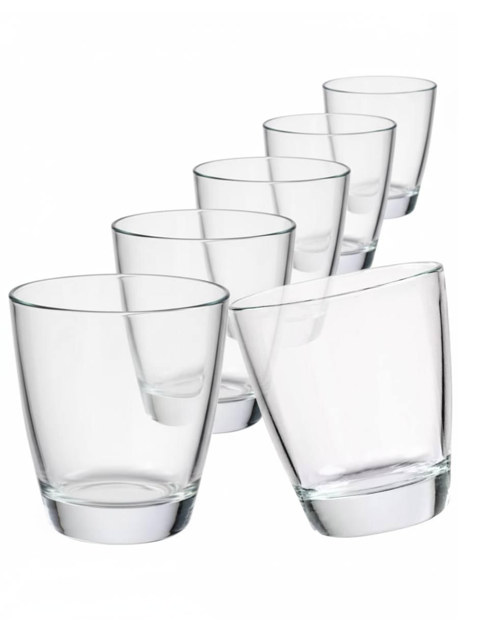 Set de vasos para agua Cristar Oasis de vidrio con 6 piezas