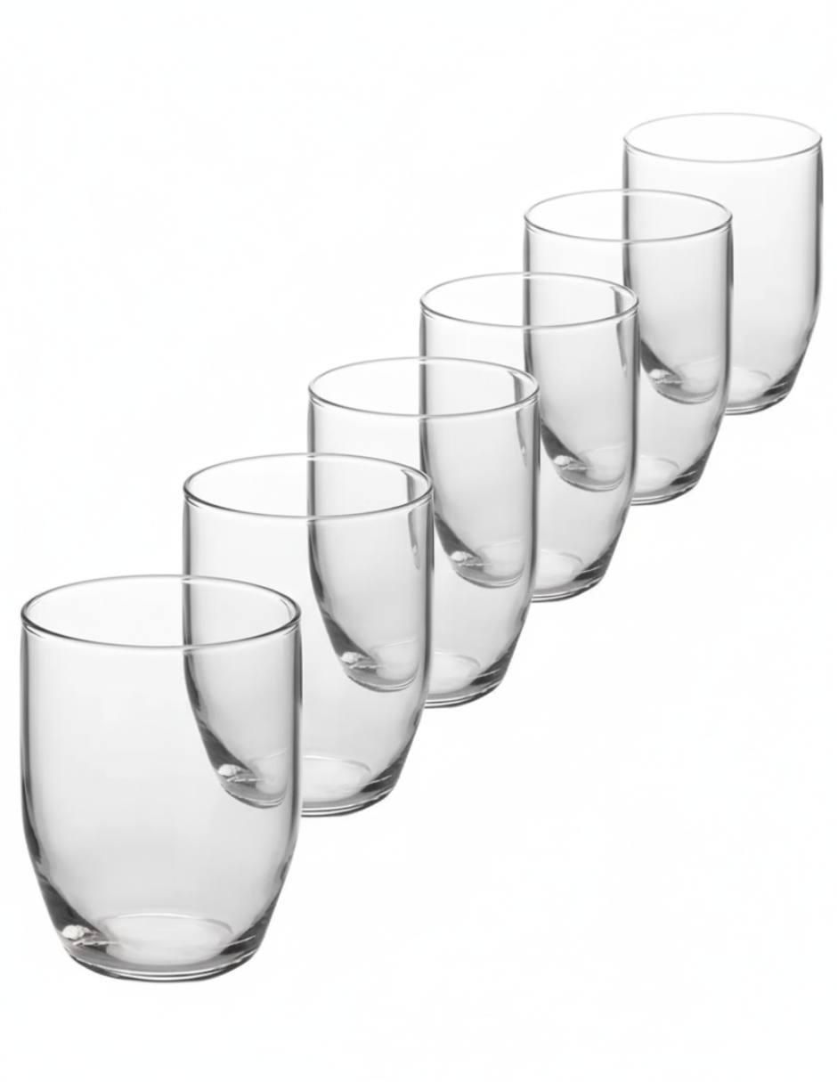 Set de vasos para agua Cristar Opera de vidrio con 6 piezas