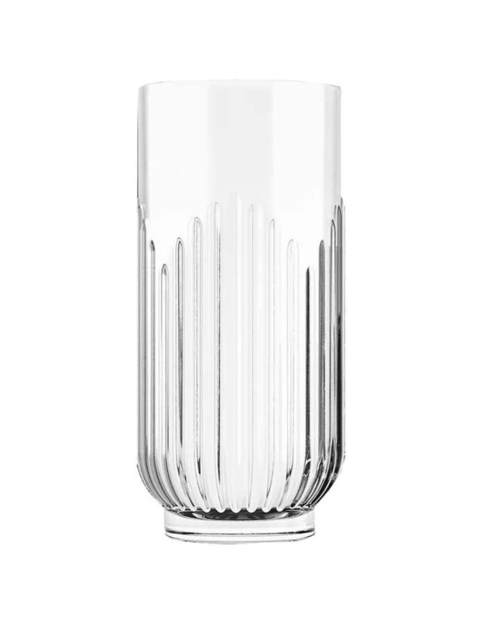 Set de vasos largos Cristar Barcelona de vidrio con 6 piezas