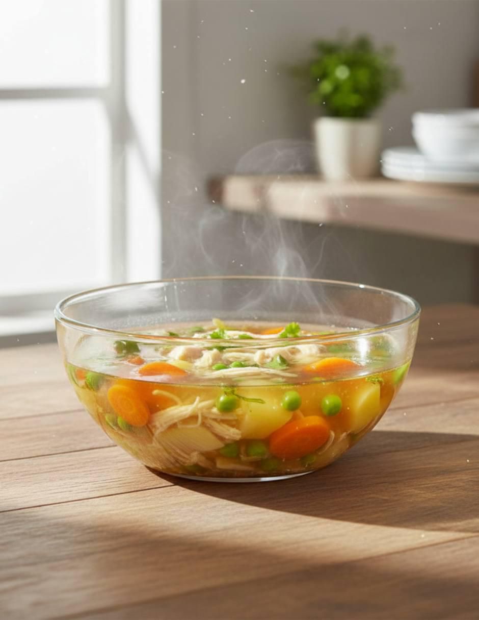 Plato sopa Cristar Stylo de vidrio 4 piezas