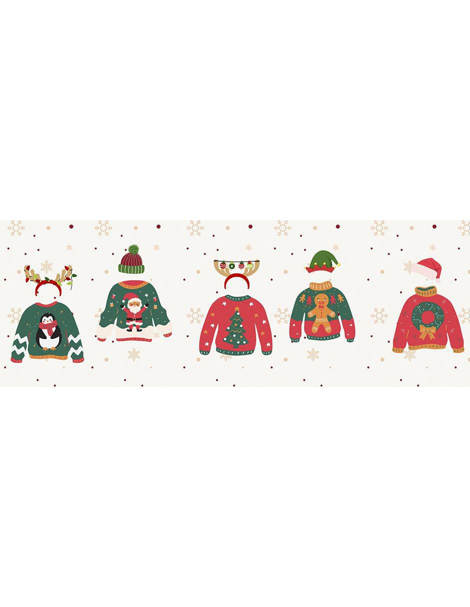 Set termo navideño de acero inoxidable con tapa a presión 4