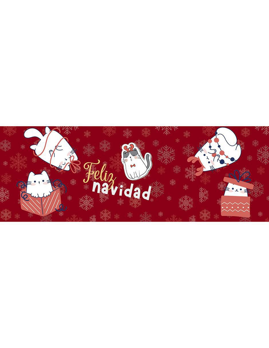 Termo navideño de acero inoxidable con tapa a presión 4