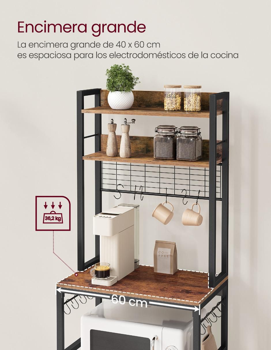 Estante de MDP Songmics Home Bellita MKKS037B01