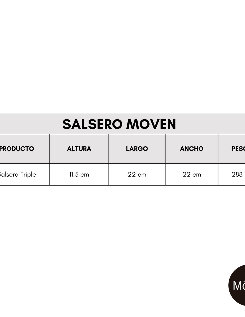 Set salsera de acero inoxidable 100 ml 4