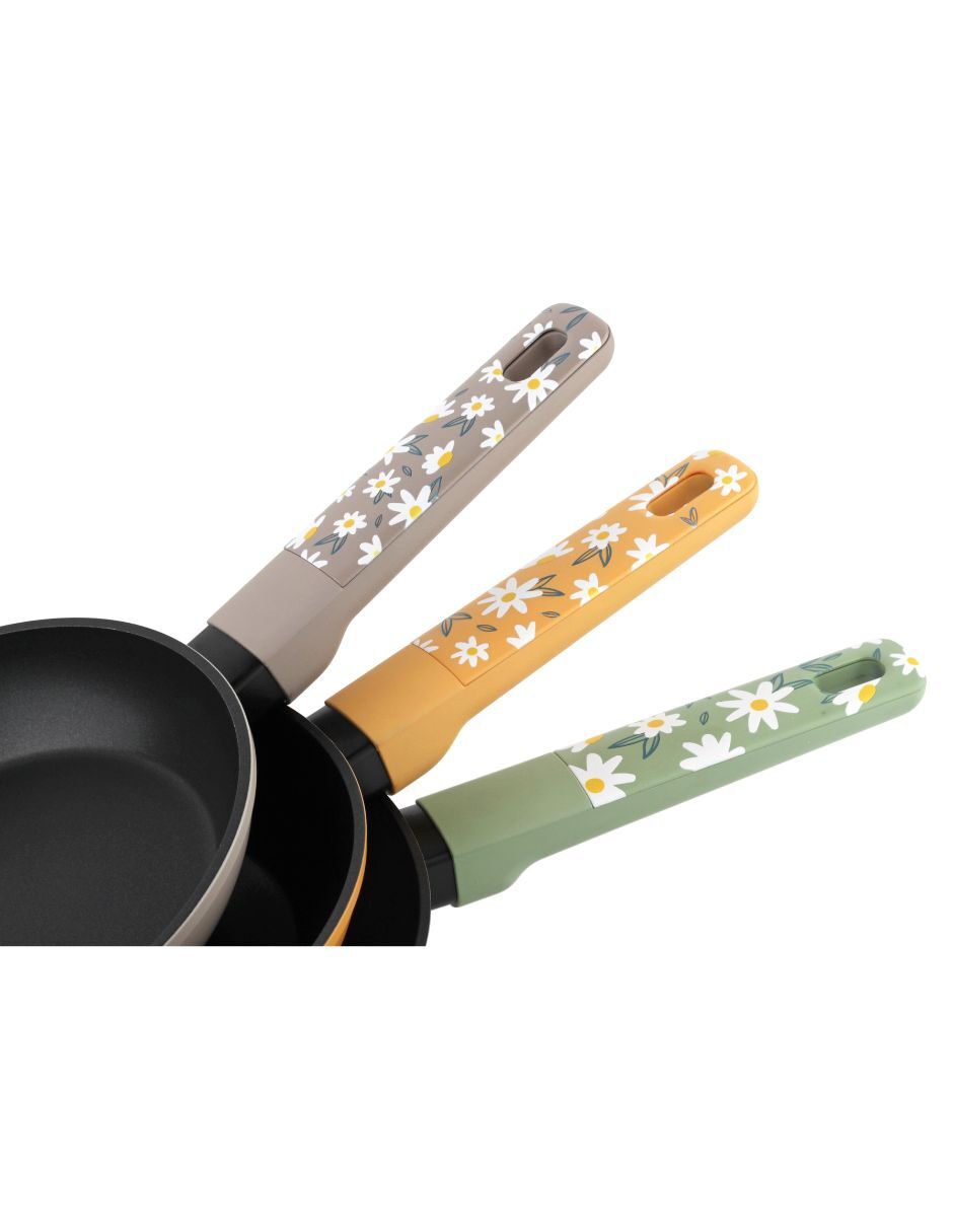 Set de sartenes FIORE de aluminio forjado 3 piezas
