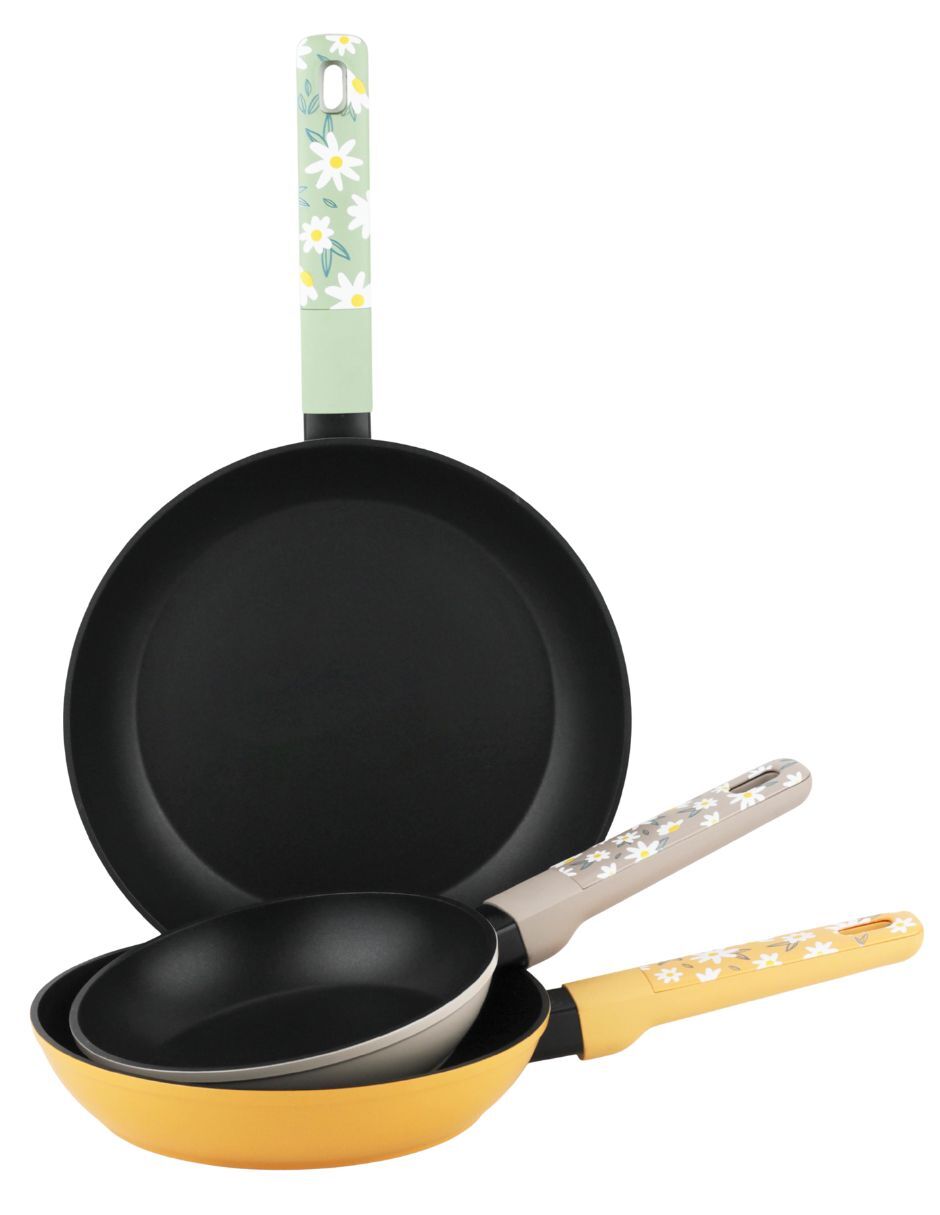Set de sartenes FIORE de aluminio forjado 3 piezas