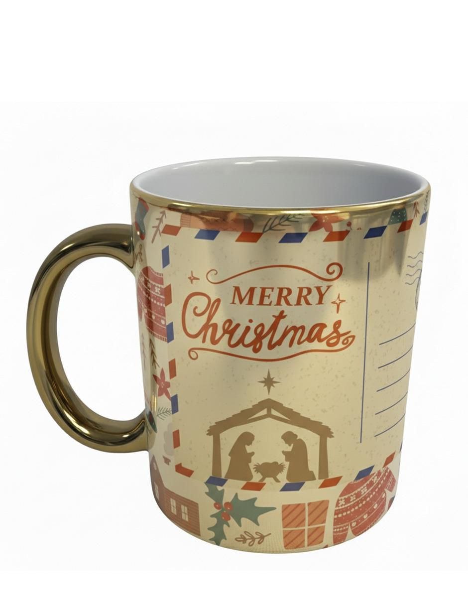 Set de tazas navideñas clásicas Navidad 2 piezas 5