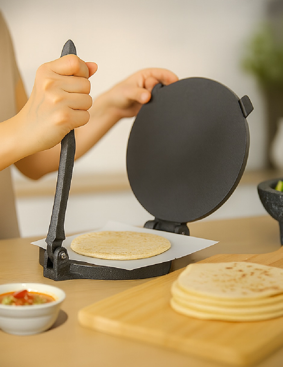Prensa para tortillas de hierro fundido