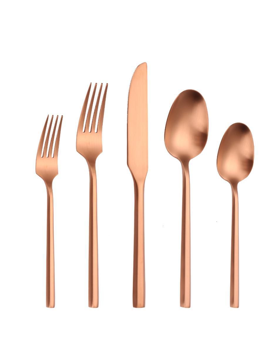 Set cubiertos Kasablanka de acero inoxidable 20 piezas