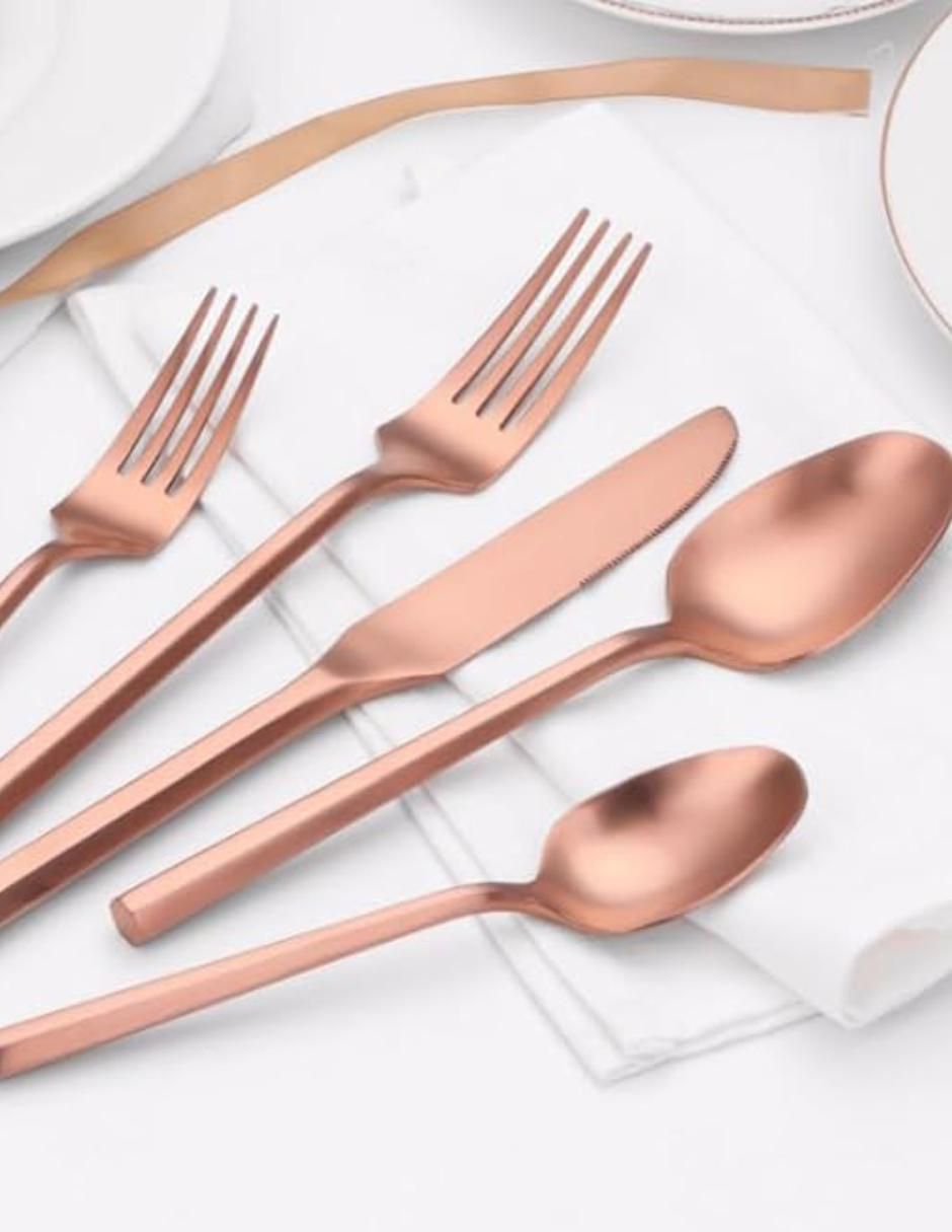 Set cubiertos Kasablanka de acero inoxidable 20 piezas