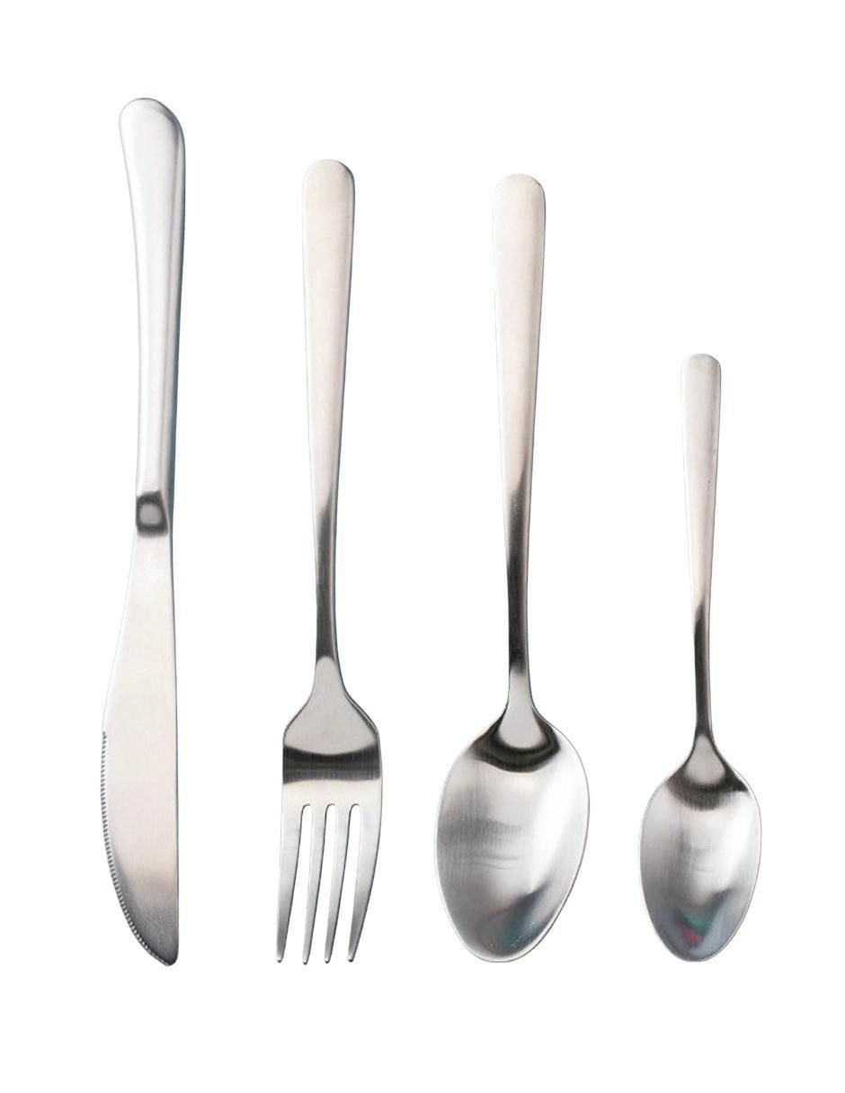 Set cubiertos Kasablanka de acero inoxidable 16 piezas