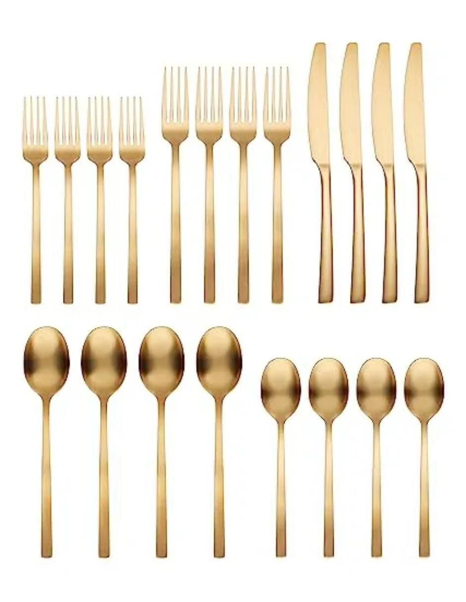 Set cubiertos Kasablanka de acero inoxidable 20 piezas