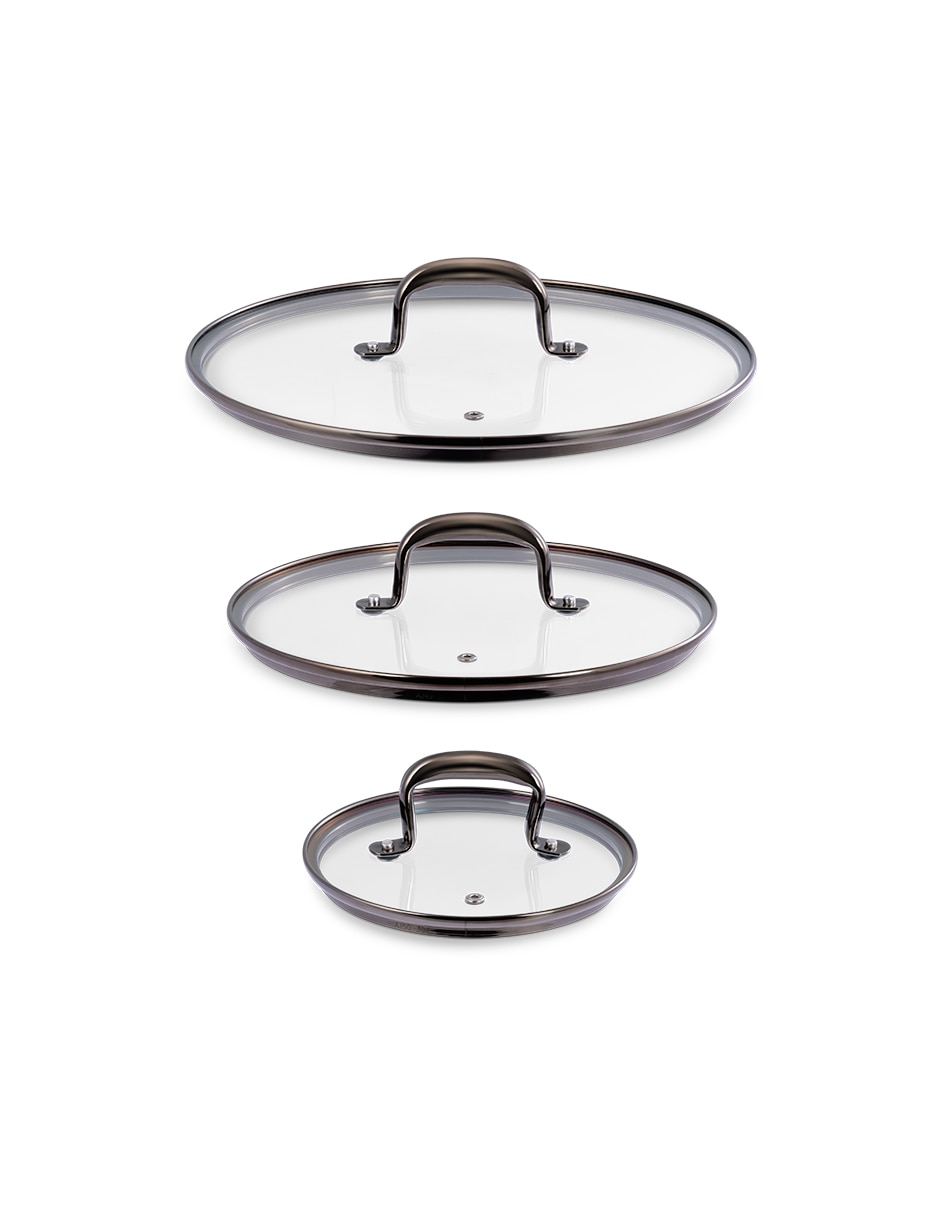 Batería de cocina Jade Cook de acero inoxidable antiadherente titanio 15 piezas
