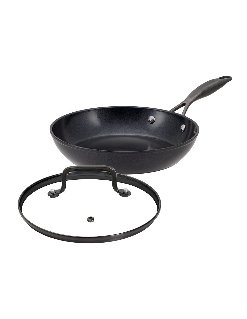 Sartén con tapa Jade Black de aluminio 2