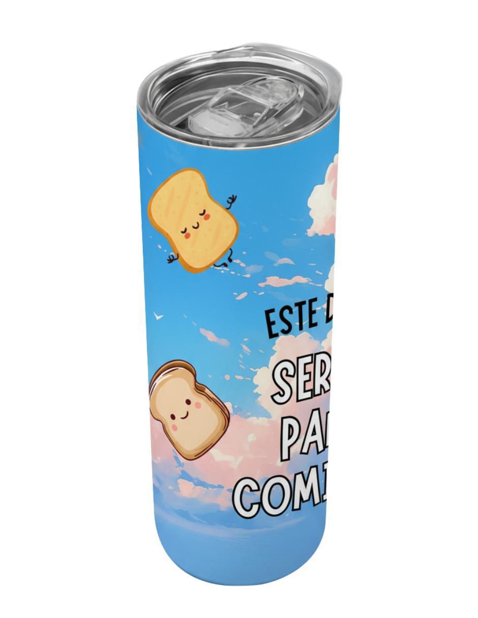 Termo de acero inoxidable con tapa a presión