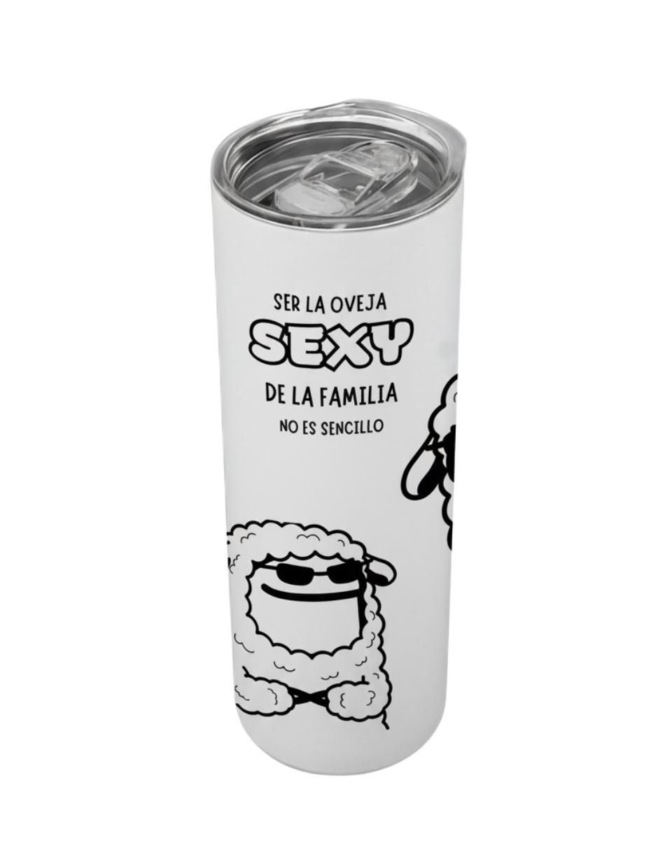 Termo de acero inoxidable con tapa a presión