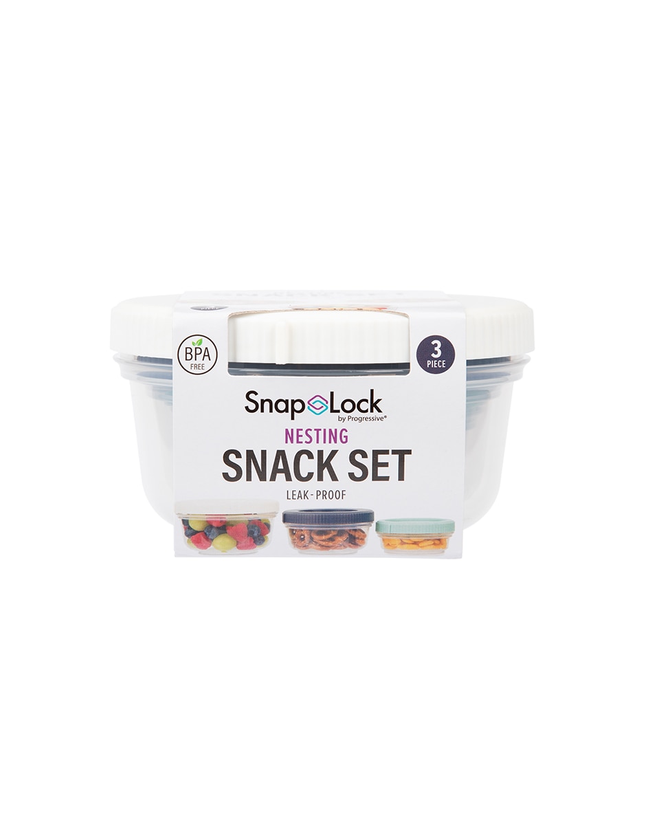 Set contenedores Snaplock 3 piezas
