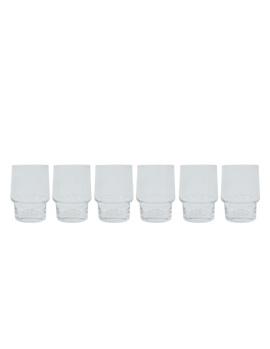 Set de vasos old fashion de vidrio con 6 piezas Set de vasos old fashion de vidrio con 6 piezas