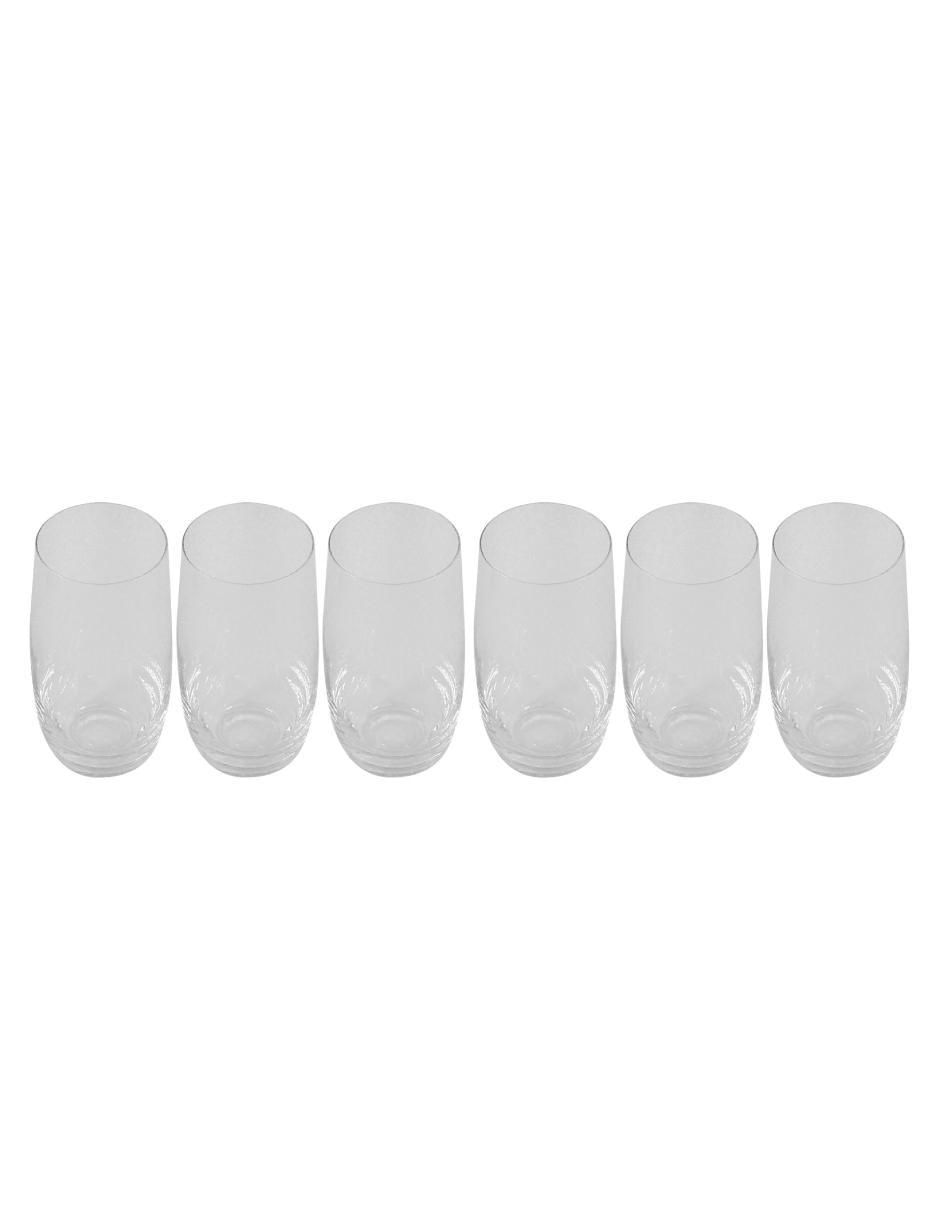 Set de vasos highball de vidrio con 6 piezas