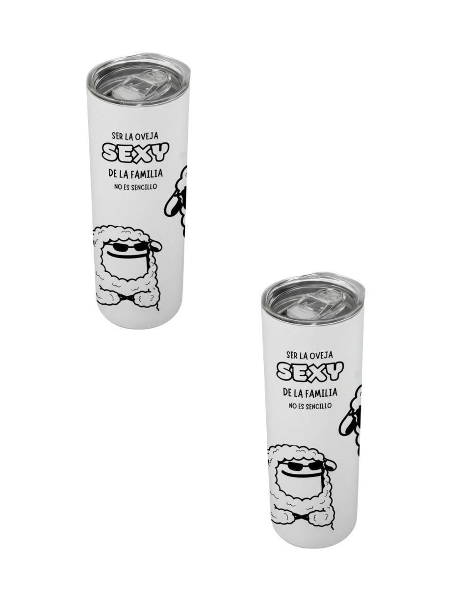 Set termo de acero inoxidable con tapa a presión Set termo de acero inoxidable con tapa a presión